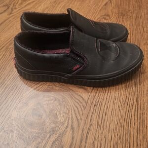 MARVEL Vans Slip-On Boys Black Sneakers